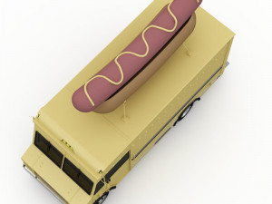 hot dog truck 3D Model