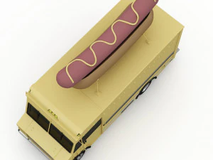 hot dog truck 3D Model