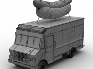 hot dog truck 3D Model