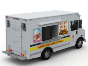 ice cream truck 3D Model