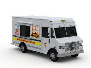 ice cream truck 3D Model