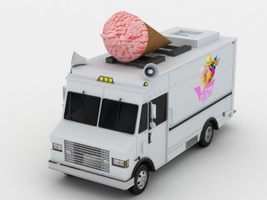 ice cream truck 2 3D 模型