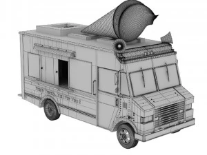 ice cream truck 2 3D Model