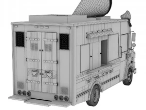 ice cream truck 2 3D Model