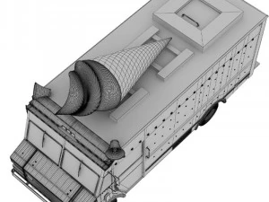 ice cream truck 2 3D Model