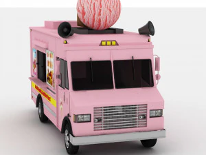 ice cream truck 3 3D Model