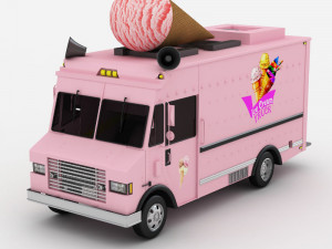 ice cream truck 3 Modèle 3D