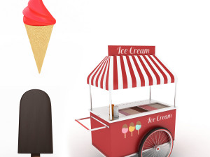 ice cream collection 3D Model