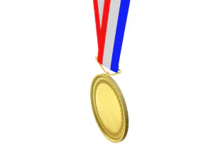 sports medal trophy mockup 3D Model