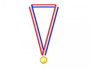 sports medal trophy mockup 2 3D Model