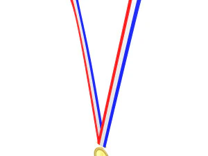 sports medal trophy mockup 2 3D Model