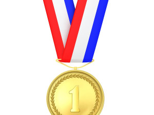 sports medal trophy mockup 2 3D Модель