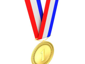 sports medal trophy mockup 2 3D Model