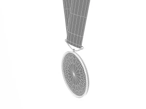 sports medal trophy mockup 2 3D Model
