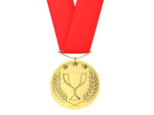 sports medal trophy mockup 4 3D Модель