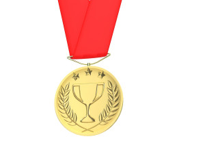 sports medal trophy mockup 4 Modelo 3D