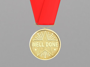 sports medal trophy mockup 5 3D Модель