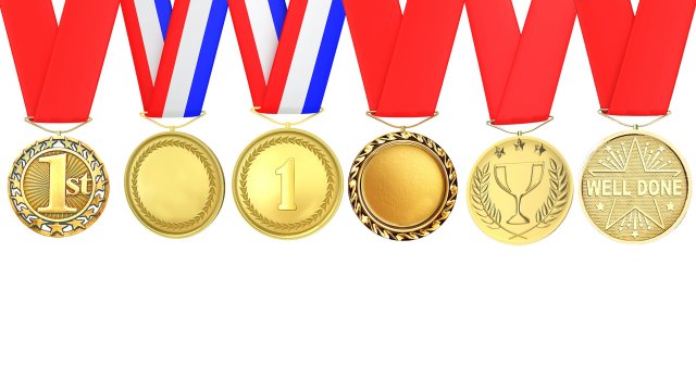 sports medal trophy mockup collection 3D-Modell .c4d .max .obj .3ds .fbx .stl .blend 