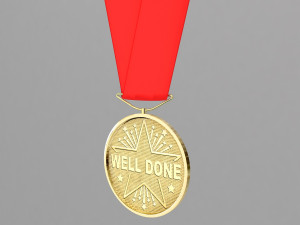 sports medal trophy mockup collection 3D-Modell