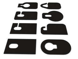 door cardboard handle hanger Model 3D