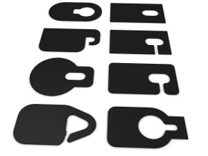 door cardboard handle hanger Model 3D