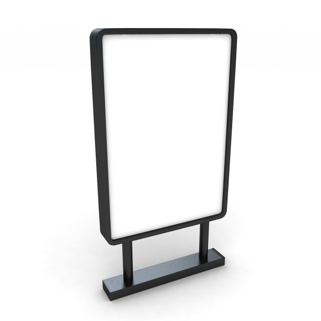 advertising stand display 2 3Dモデル .c4d .max .obj .3ds .fbx .stl .blend 