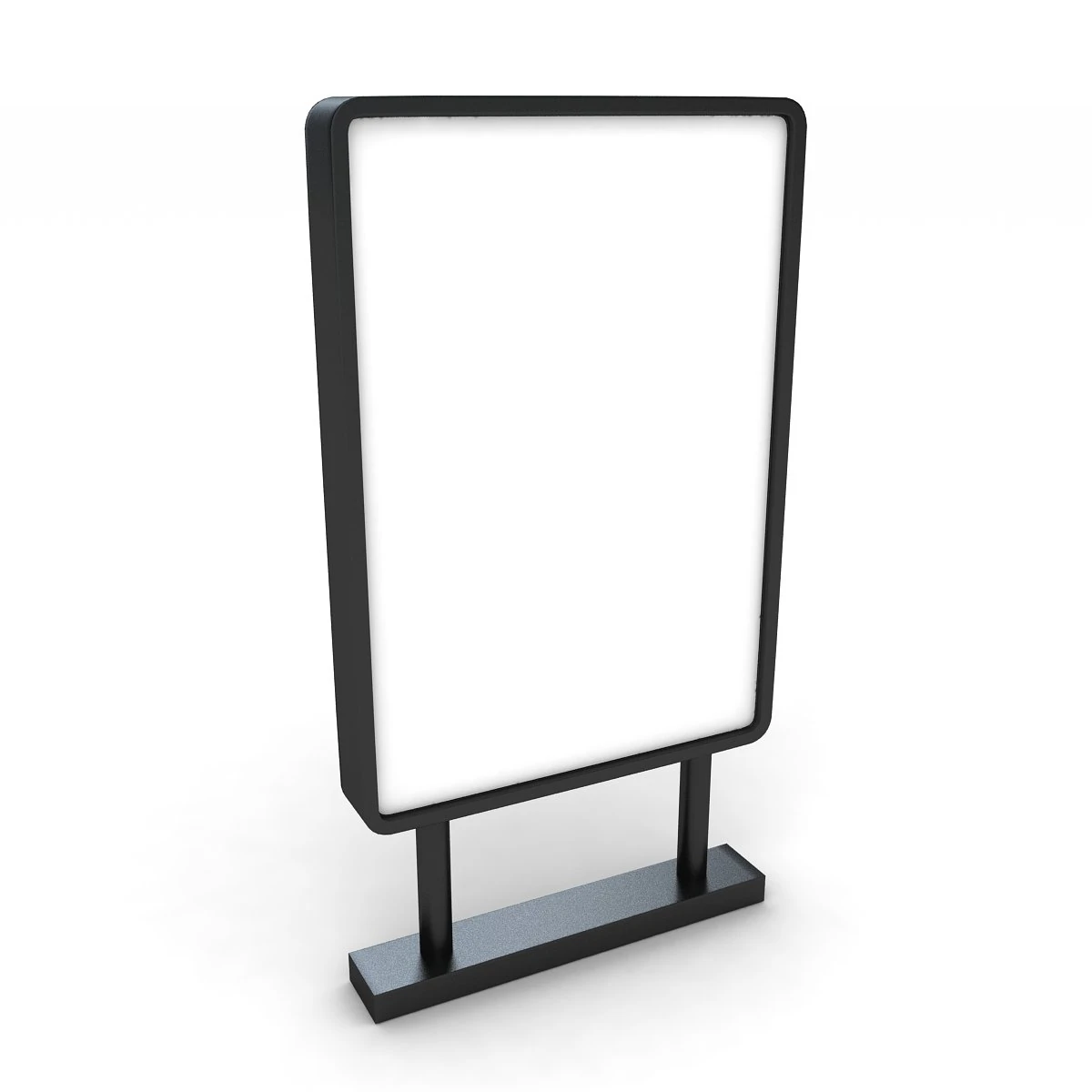 advertising stand display 2 3D Model .c4d .max .obj .3ds .fbx .stl .blend 