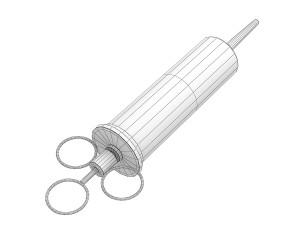 syringe vintage 3D Model