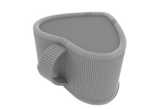 heart shaped coffee cup Modelo 3D