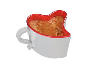 heart shaped coffee cup 3D Модель