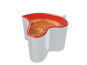 heart shaped coffee cup Modelo 3D