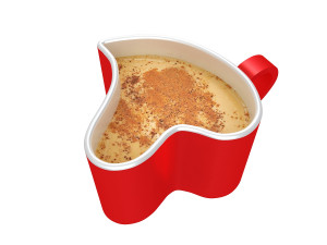 heart shaped coffee cup 3 Modello 3D