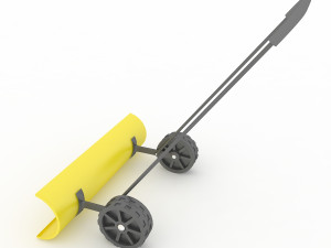 snow shovel on wheels 2 3D मॉडल