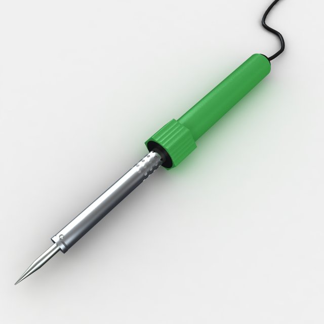soldering iron Modelo 3D .c4d .max .obj .3ds .fbx .stl .blend 