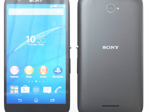 Sony experia e4 black 3D Model