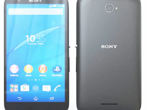 Sony Xperia E4 nero Modello 3D