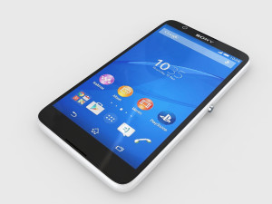 Sony experia e4 white 3Dモデル