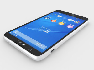 Sony experia e4 white 3Dモデル