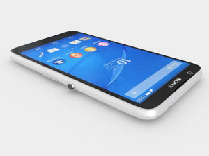 Sony experia e4 white 3Dモデル
