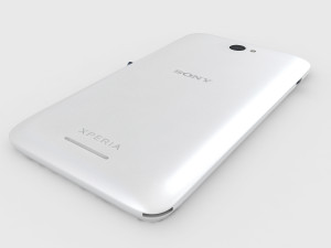 Sony experia e4 white 3Dモデル