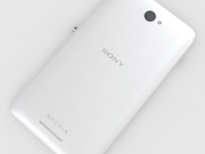 Sony experia e4 white 3Dモデル