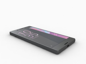 Sony xperia x black 3D 모델