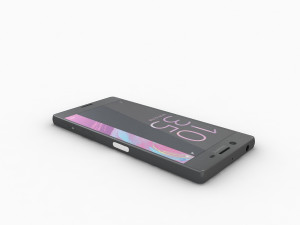 Sony xperia x black 3D 모델