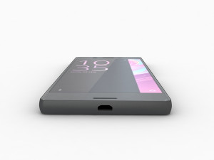 Sony xperia x black 3D 모델