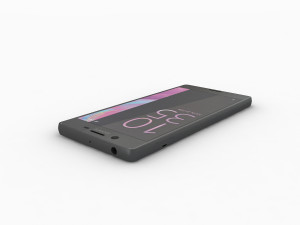 Sony xperia x black 3D 모델