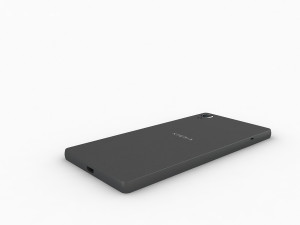 Sony xperia x black 3D 모델