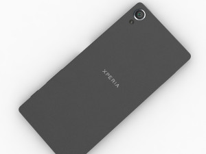 Sony xperia x black 3D 모델