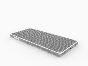 Sony xperia x black 3D 모델