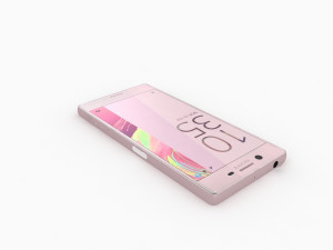 Sony xperia x lime gold 3D मॉडल
