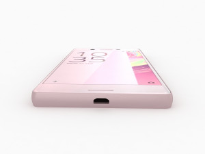 Sony xperia x lime gold 3D मॉडल